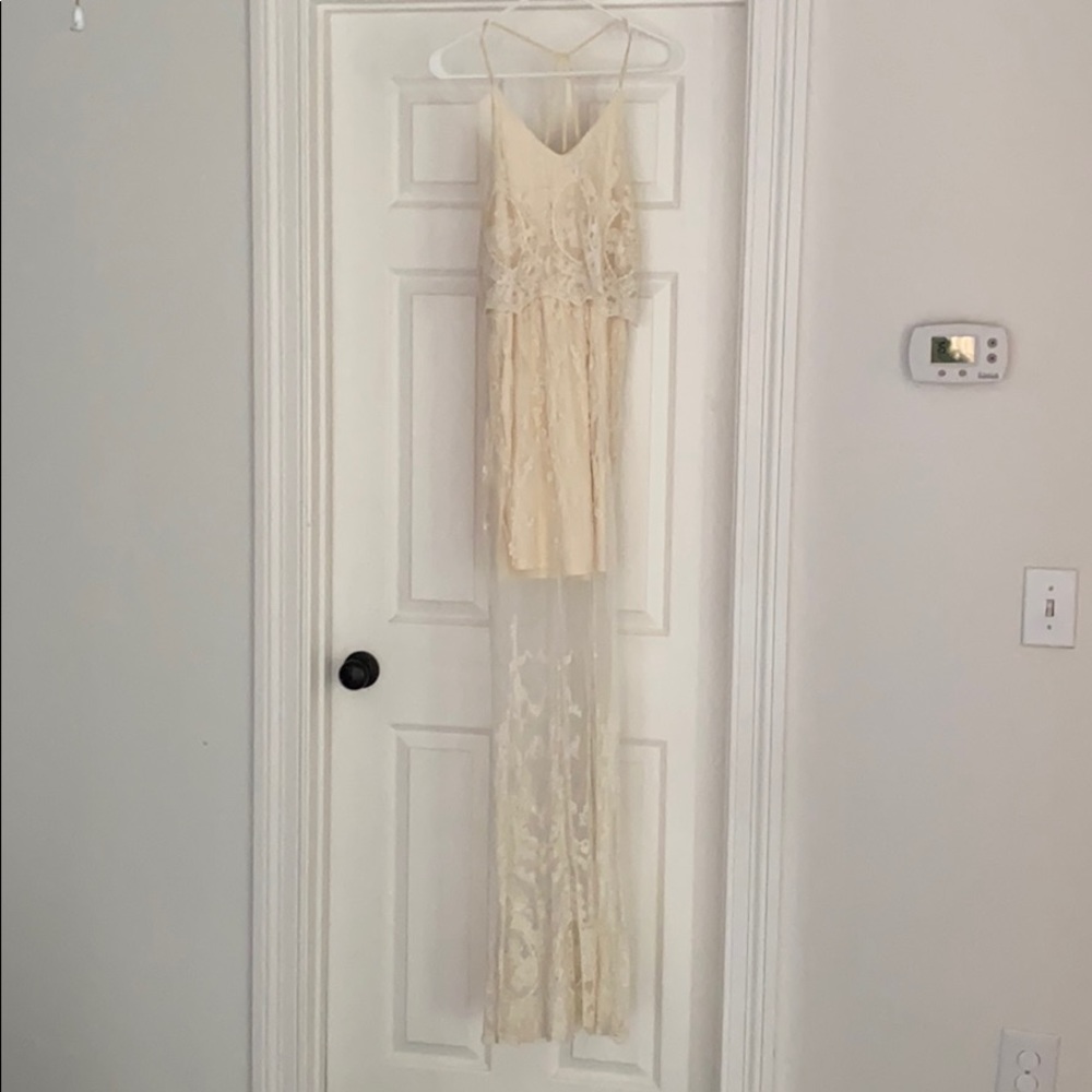 White flowy dress